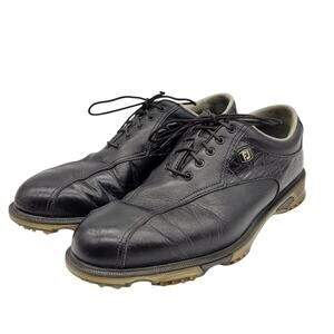 FootJoy DryJoys Tour Black Golf Shoes Croc Opti-Flex - Size 9.5M